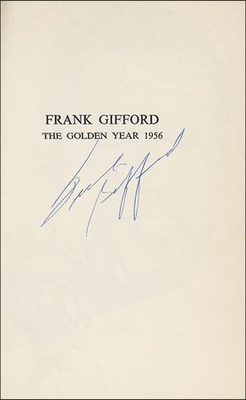 Lot #1363 Frank Gifford Book - Image 1