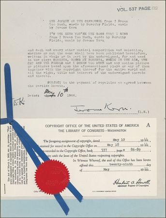 Lot #573 Jerome Kern: Including ?Smoke Gets in Your Eyes? - Image 1