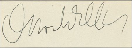 Lot #1135 Orson Welles Signature - Image 2