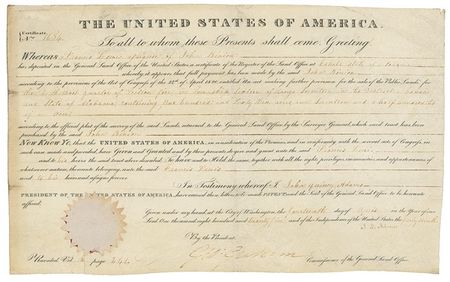 Lot #3 John Quincy Adams Signed Document - Image 2
