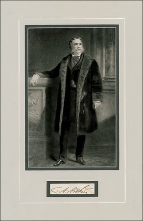 Lot #5 Chester A. Arthur Signature