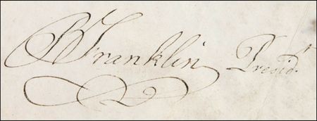 Lot #174 Benjamin Franklin: A PATRIOT COMES HOME: Months after his return to America after a decade as Ambassador to France, FRANKLIN grants a parcel of land to a Philadelphia ?cuttler? - Image 3