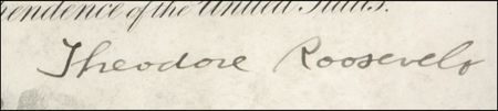 Lot #102 Theodore Roosevelt Signed Document - Image 2