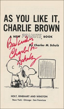Lot #475 Charles Schulz Book - Image 1
