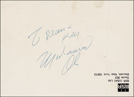 Lot #1178 Muhammad Ali Signature - Image 1