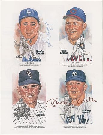 Lot #1209 Baseball Hall of Famers Program - Image 3