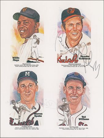 Lot #1209 Baseball Hall of Famers Program - Image 4