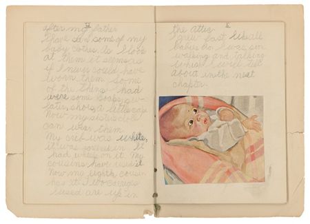Lot #358 Alan Shepard: HELLO, MOON: The original baby crib used by future spaceman ALAN SHEPARD, together with his own remarkable handwritten childhood autobiography mentioning the crib and his greatest ambition: ?[To be] a carpenter? - Image 4