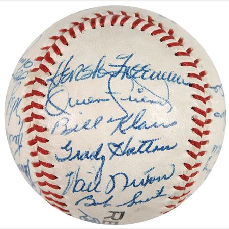 Lot #1170 Harry Agganis and the Boston Red Sox Baseball - Image 3