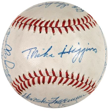 Lot #1170 Harry Agganis and the Boston Red Sox Baseball - Image 5