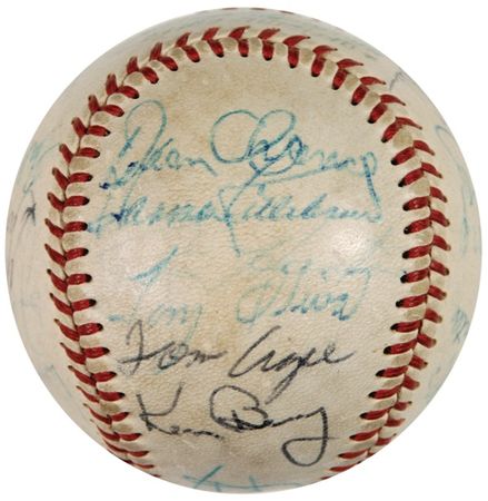Lot #1202 Baseball: 1967 All Stars: ‘67 All Stars including Mantle, and Tony C. - Image 4