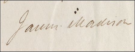 Lot #72 James Madison: Soft touch: Madison signs ship’s papers for a France-bound ship laden with cotton - Image 2