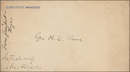 Lot #51 Rutherford B. Hayes: President Hayes introduces renowned actress Mrs. Lincoln - Image 2