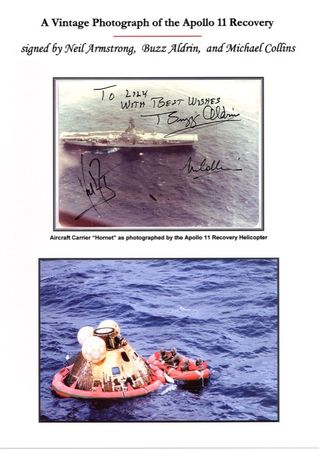 Lot #302 Apollo 11 Signed Photograph - Image 2