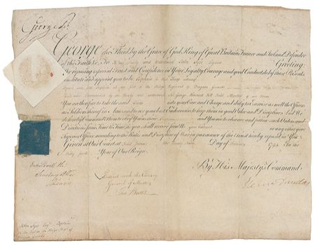 Lot #178 George III Signed Document - Image 1