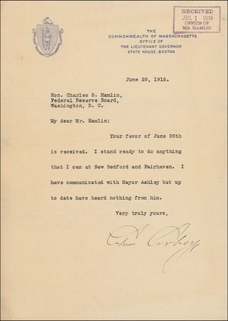 Lot #28 Calvin Coolidge Typed Letter Signed