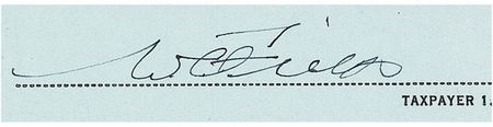 Lot #826 W. C. Fields Signed Document - Image 2