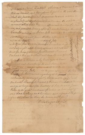 Lot #164 Declaration of Independence: Hooper, William Signed Document - Image 2