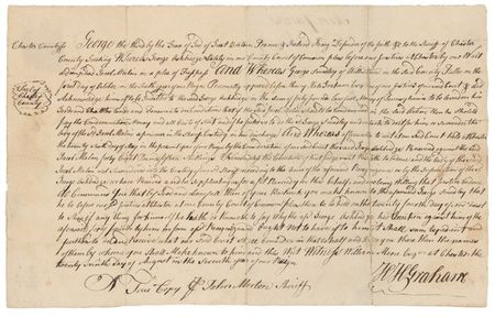 Lot #162 Declaration of Independence: Morton, John Signed Document - Image 1