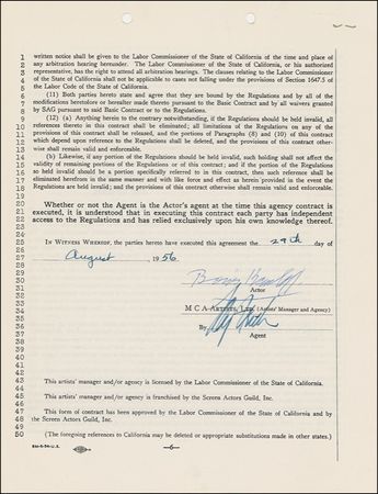 Lot #915 Boris Karloff Signed Document - Image 1