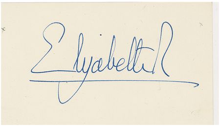 Lot #171 Elizabeth II Signed Document - Image 2