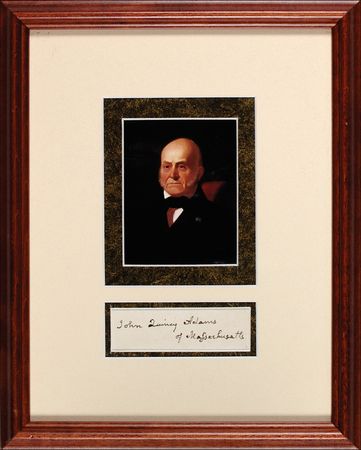 Lot #4 John Quincy Adams Signature