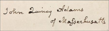 Lot #4 John Quincy Adams Signature - Image 2
