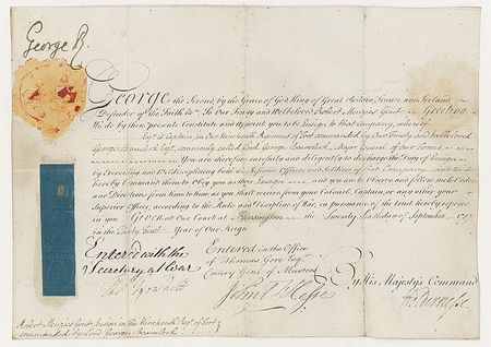 Lot #175 George II Signed Document - Image 1
