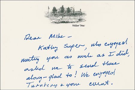 Lot #10 George Bush Handwritten Letter Signed