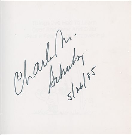 Lot #477 Charles Schulz Book - Image 1