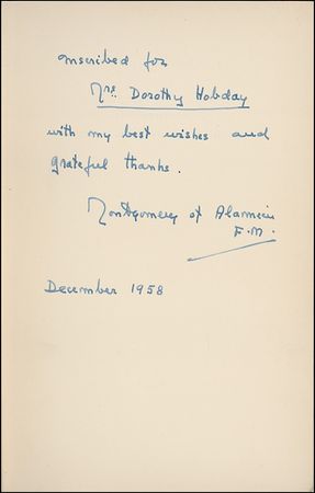 Lot #280 Montgomery of Alamein Book - Image 1