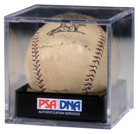 Lot #1517 Babe Ruth and Lou Gehrig: BASEBALL?S DYNAMIC DUO: The ?SULTAN OF SWAT? and the ?IRON HORSE? signed ball - Image 3