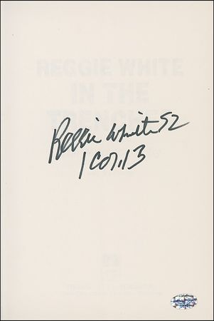 Lot #1555 Reggie White Book - Image 1
