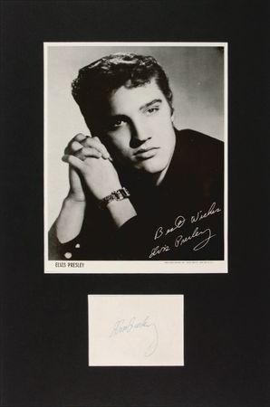 Lot #607 Elvis Presley Signed Photograph - Image 1