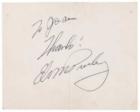 Lot #606 Elvis Presley: Obtained during a taping of the Frank Sinatra Timex Show - Image 2