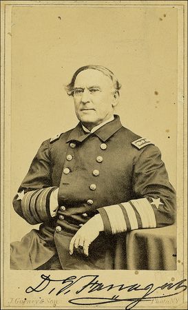 Lot #290 David G. Farragut: Twice-signed Farragut photo - Image 2