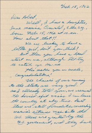 Lot #230 Lee Harvey Oswald: LEE HARVEY OSWALD: The Marxist expatriate-seeks official diplomatic aid to return to the United States the year before he would assassinate JOHN F. KENNEDY - Image 1