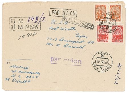 Lot #230 Lee Harvey Oswald: LEE HARVEY OSWALD: The Marxist expatriate-seeks official diplomatic aid to return to the United States the year before he would assassinate JOHN F. KENNEDY - Image 2