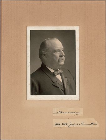 Lot #18 Grover Cleveland Signature