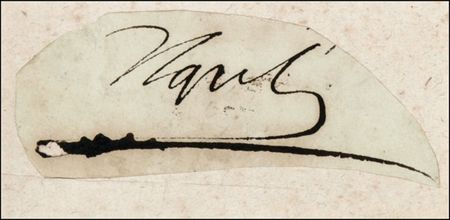 Lot #317 Napoleon Signature - Image 2