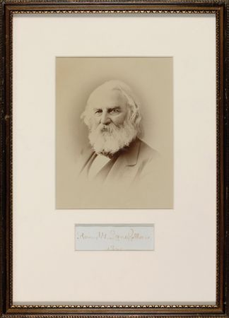 Lot #471 Henry Wadsworth Longfellow Signature - Image 1