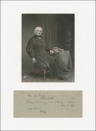 Lot #156 Henry Clay Signed Note - Image 1