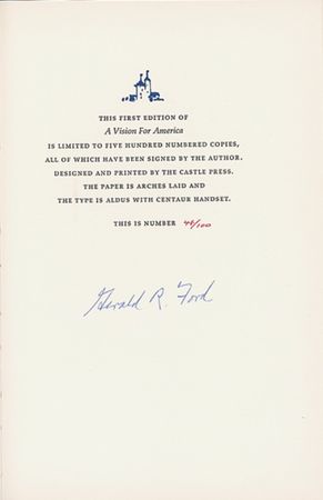 Lot #44 Gerald Ford Book - Image 1