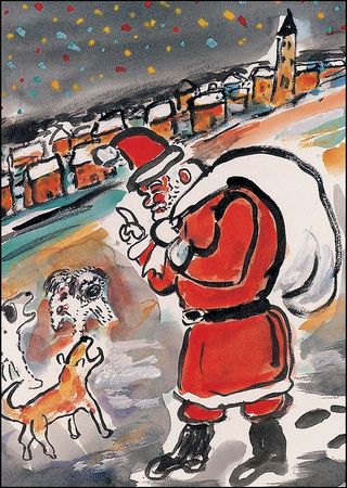 Lot #882 Akira Kurosawa Christmas Card - Image 1