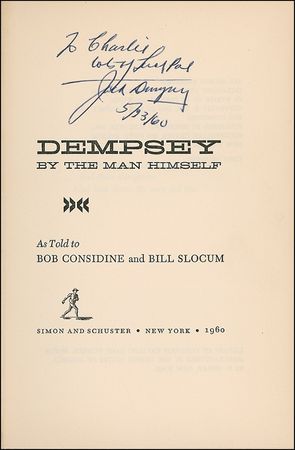 Lot #1221 Jack Dempsey Book - Image 1