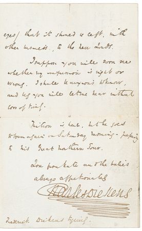 Lot #439 Charles Dickens: The politics of his time: ?It should be left, with other issues, to the New Lords? - Image 2