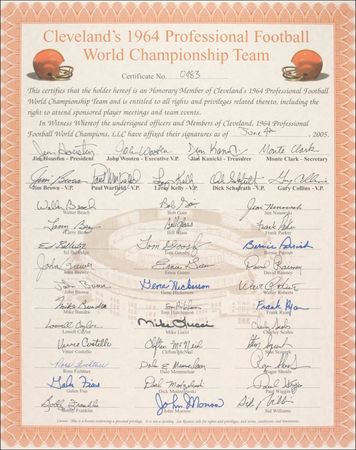Lot #1213 Cleveland Browns Group Lot - Image 1