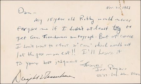 Lot #35 Dwight D. Eisenhower: Ike receives the Alexander Hamilton Medal - Image 2