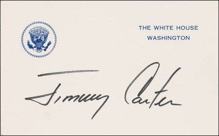 Lot #13 Jimmy Carter Signature
