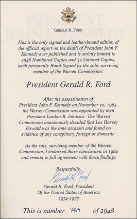 Lot #48 Gerald Ford Book - Image 1